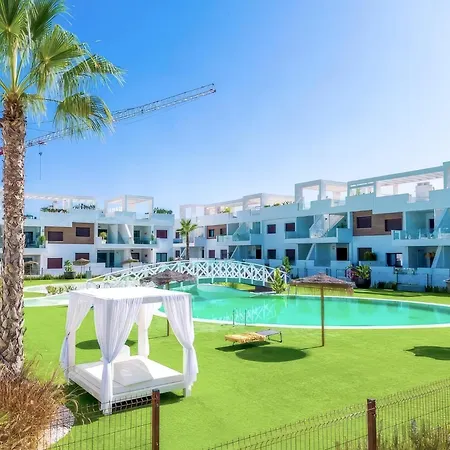 With Solarium In Laguna In Balcones In Torrevieja